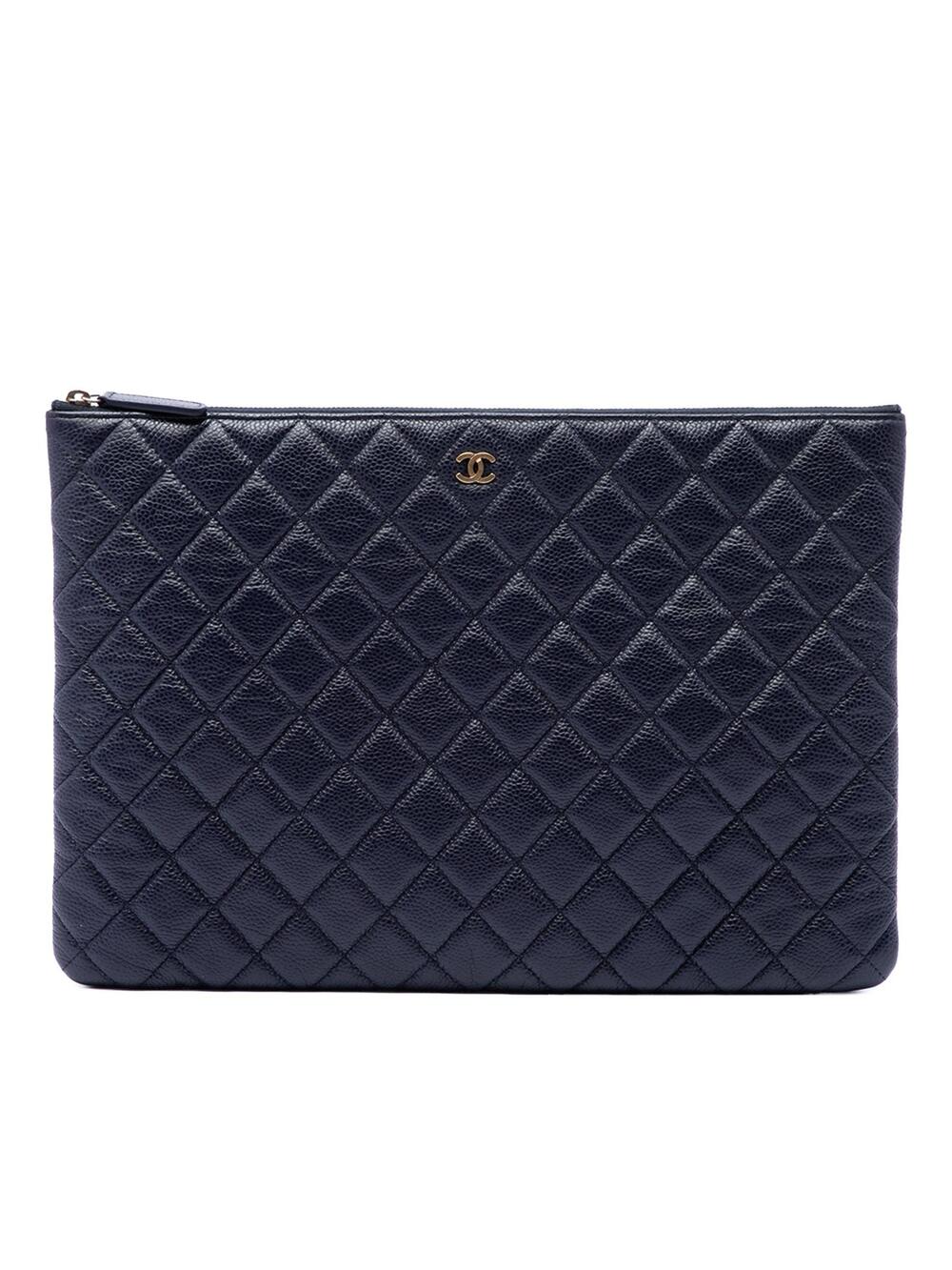 Chanel Large Quilted Caviar O Case #350580C10B